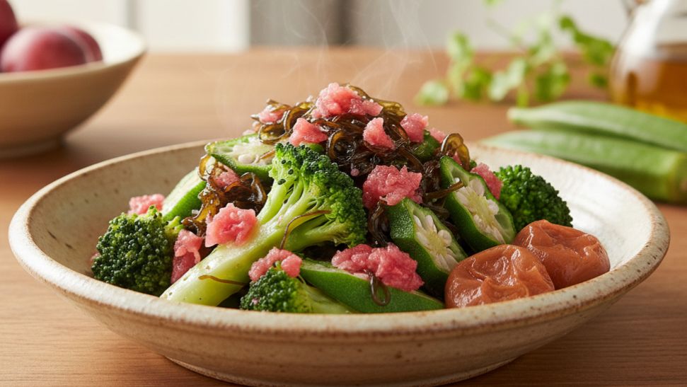 40代の代謝を助ける「魔法のベジタブル・スターター」彩り温野菜の梅酢和え